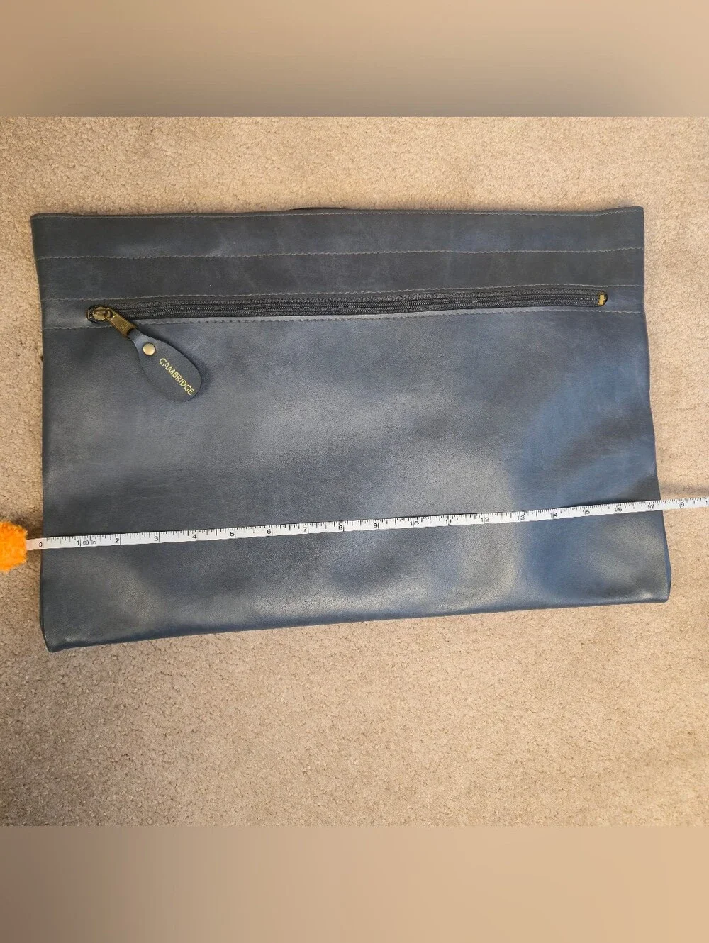 Cambridge Gray Portfolio   Side Zipper Pocket ,Retractable Handles
